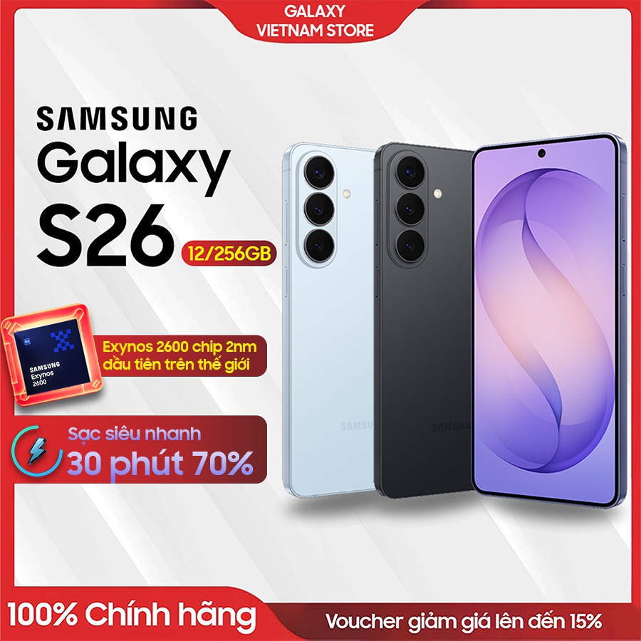 Điện thoại Samsung Galaxy S26 5G 12/256GB - Bảo hành toàn quốc | Shopee Việt Nam