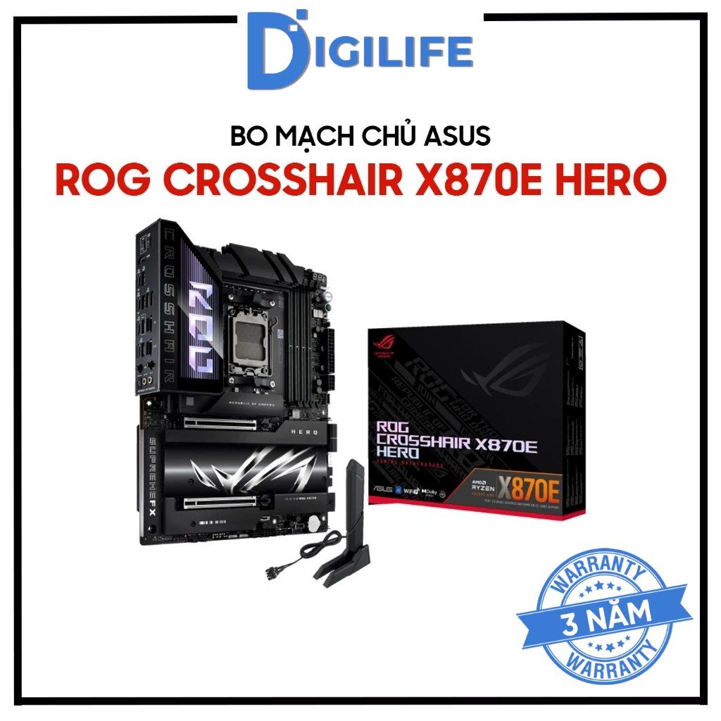Mainboard ASUS ROG CROSSHAIR X870E HERO DDR5 | Shopee Việt Nam