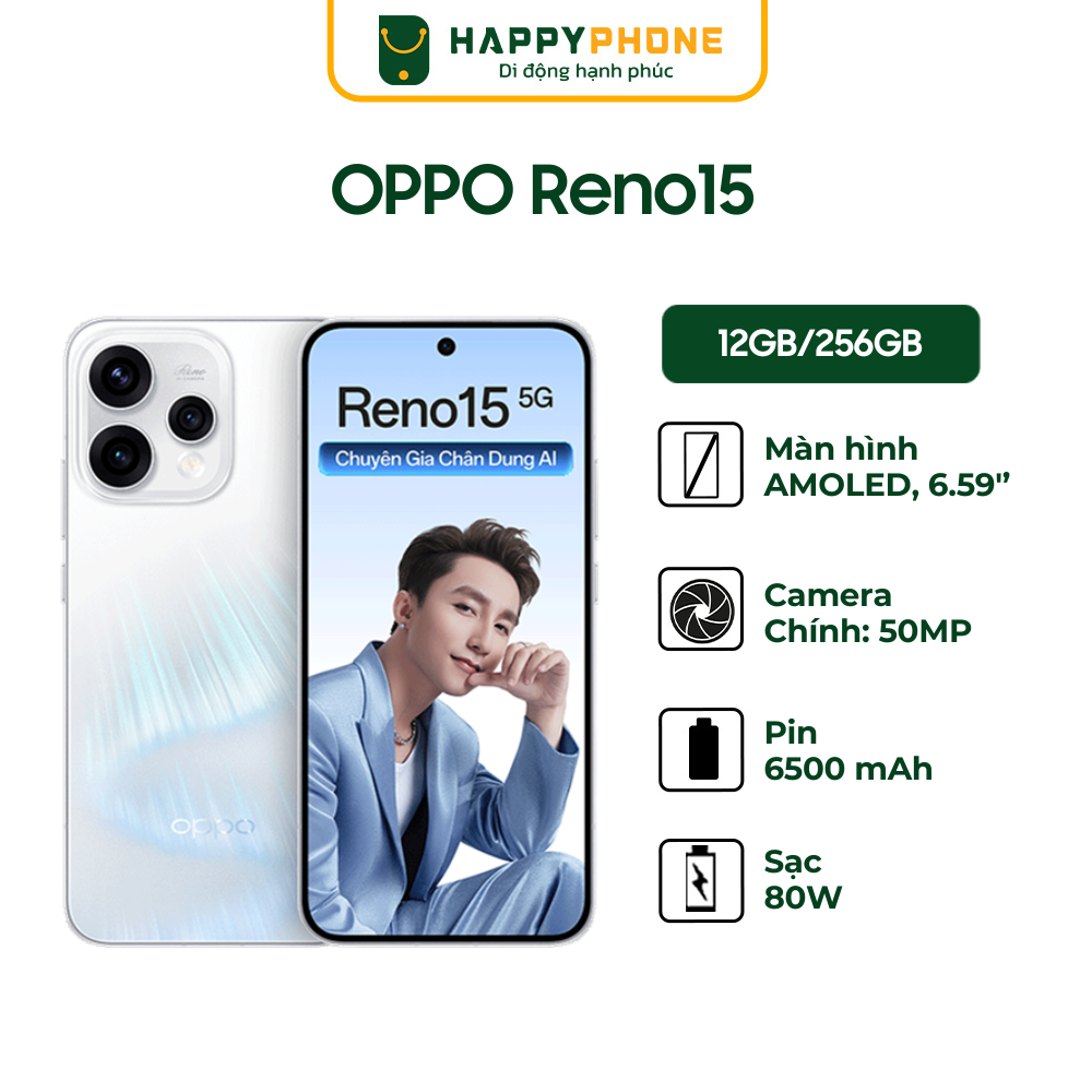 Điện Thoại Oppo Reno15 5G (12GB/256GB) - Hàng Chính Hãng | Shopee Việt Nam