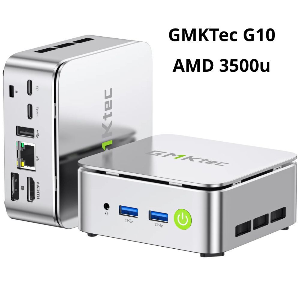 Mini pc gmktec g10 chính hãng với amd r5-3500u mạnh mẽ, nhiều kết nối, typec hiện đại, dual ram, dual ssd | Shopee Việt Nam