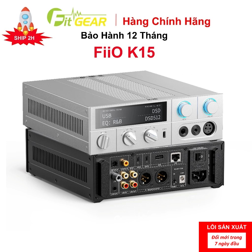 Thiết Bị Giải Mã Desktop Dac/Amp Streamer FiiO K15 Chính Hãng - Bảo Hành 12 Tháng | Shopee Việt Nam