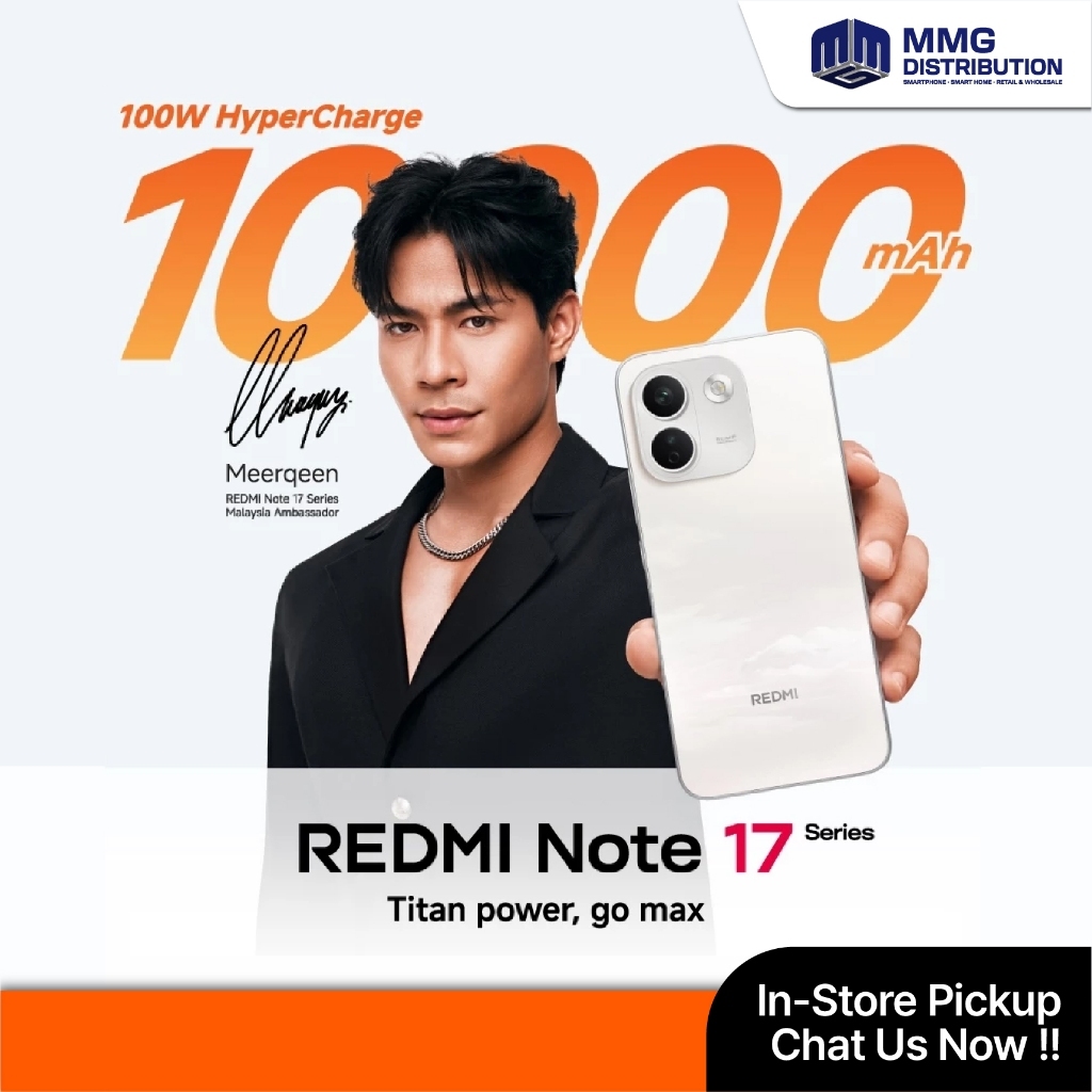 [NEW] Redmi Note 17 Pro Max 5G (8+256/512GB) | 10000mAh battery | 100W HyperCharge | 3-meter drop-resistance certified | Shopee Malaysia