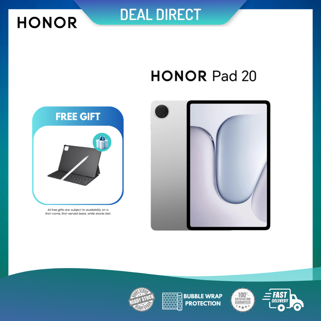 HONOR Pad 20 WiFi / 5G | 6GB RAM + 256GB ROM l HONOR Malaysia Warranty | Grey