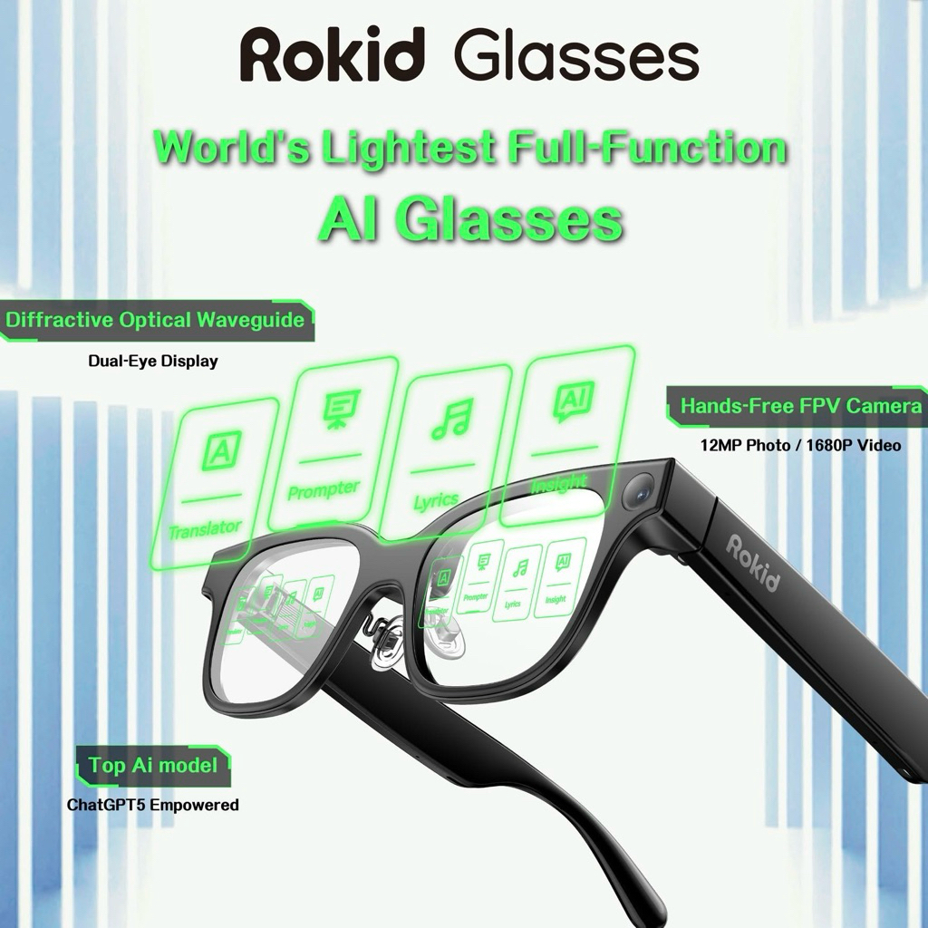 Kính thông minh Rokid Glasses RV101 AI Tiếng Việt - Màn hình AR - Quốc tế Lướt/New | Shopee Việt Nam
