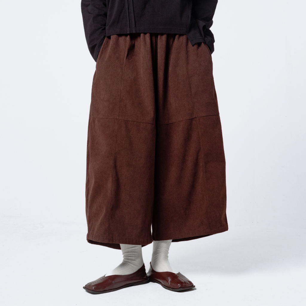 Unisex Corduroy Brown Barrel Pants - Monocord - Barrel Corduroy Pants Brown | Shopee Malaysia