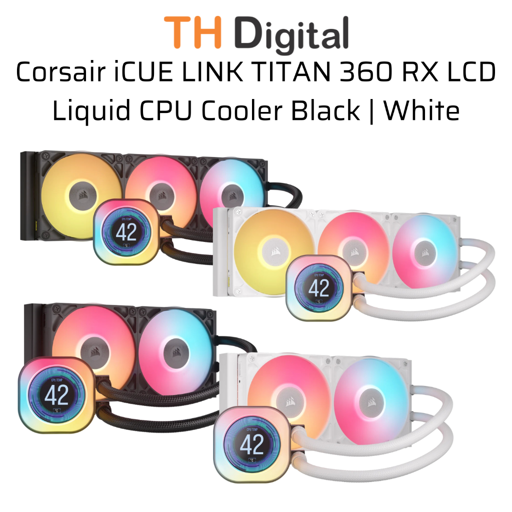 Tản nhiệt nước Corsair iCUE LINK TITAN II 240 360 RX RGB LCD CW-9061022-WW CW-9061025-WW Chính hãng | Shopee Việt Nam