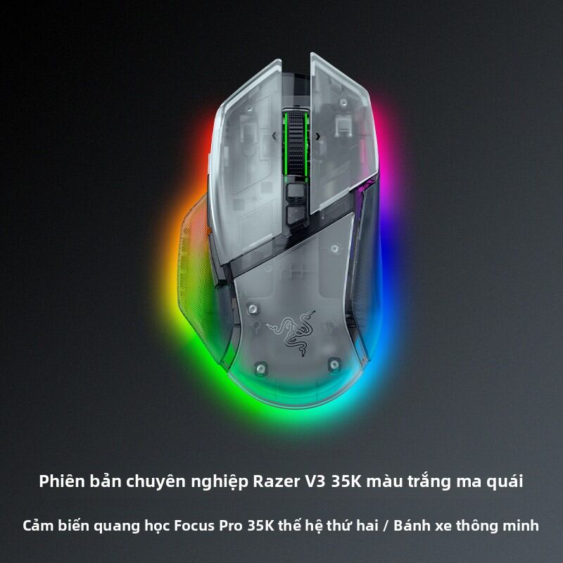 Chuột chơi game không dây Razer Basilisk V3 Pro 35K Phantom White