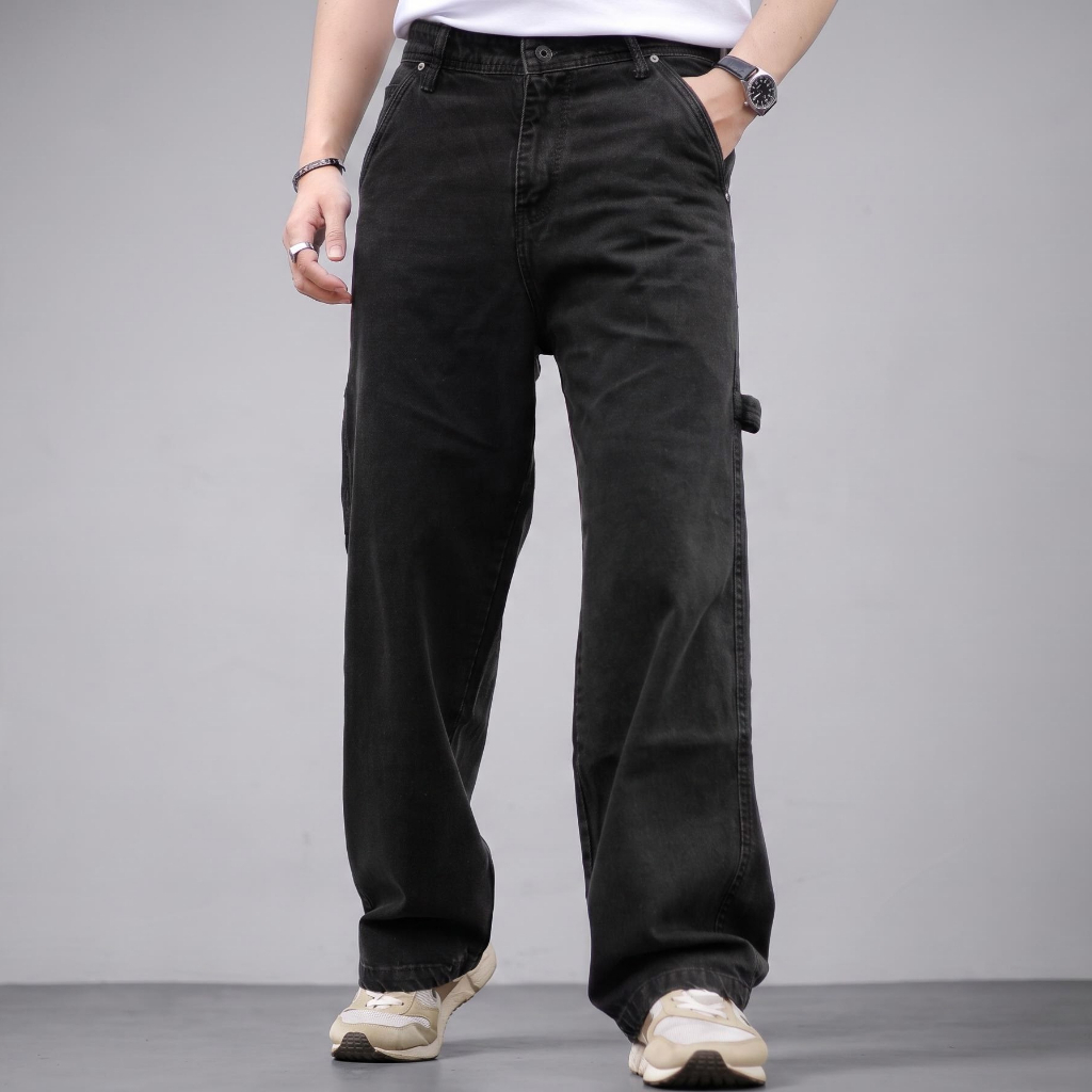 Tonyjack Carpenter Pants Kyoto Black Urban Series – Loose Fit Men's Jeans | Shopee Malaysia