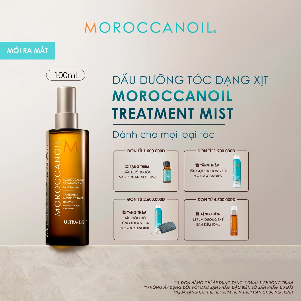 [MỚI RA MẮT] Dầu Dưỡng Tóc Dạng Xịt Moroccanoil Treatment Mist 100ML