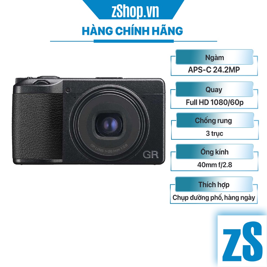 Máy Ảnh Ricoh GR IIIx (Hàng Chính Hãng) | Shopee Việt Nam