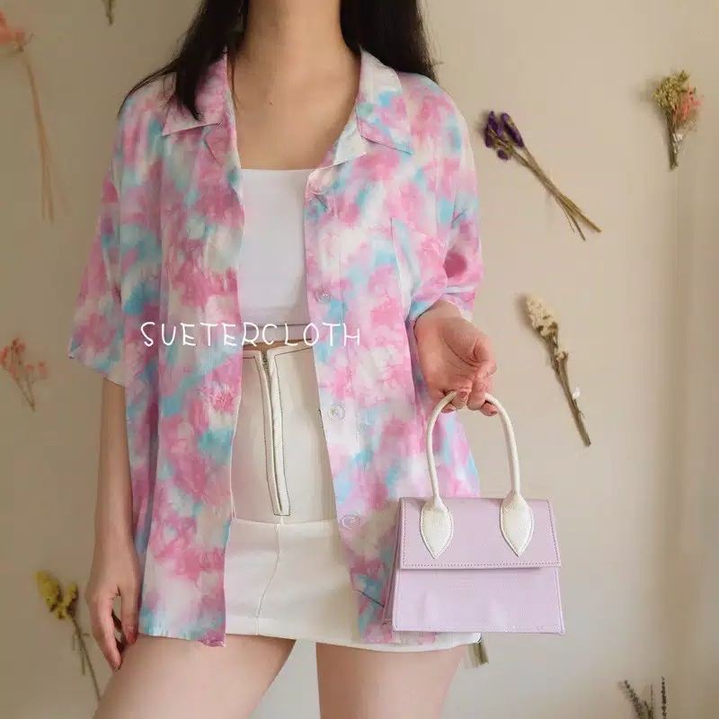 Margo Oversize Tiedye Shirt | Shopee Malaysia