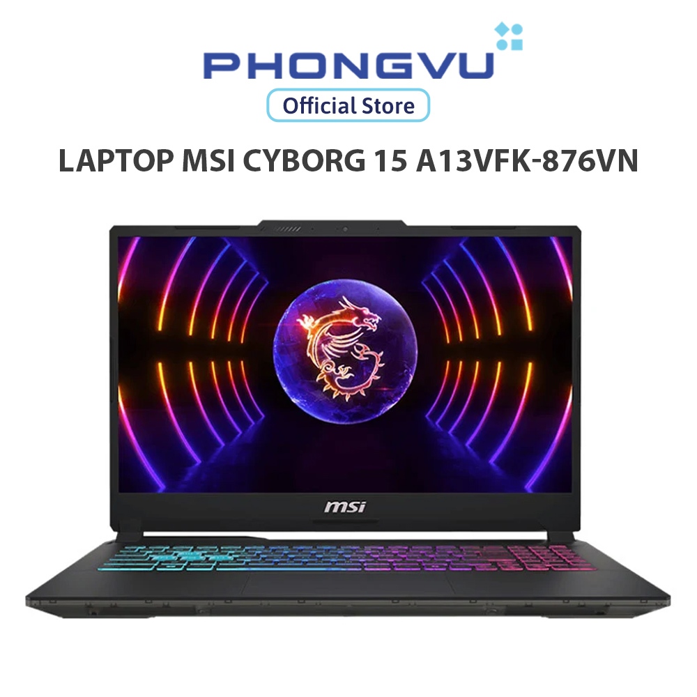 Laptop Msi Cyborg 15 A13VFK-876VN (i7-13620H/ GeForce RTX™ 4060/ 16GB/ 512GB/ Windows 11) - Bảo hành 24 tháng | Shopee Việt Nam
