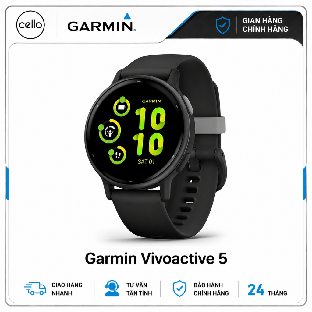 Đồng Hồ Garmin Vivoactive 5 - Chính Hãng Garmin Việt Nam - Bảo Hành 24 Tháng - Hàng Mới Newseal | Shopee Việt Nam