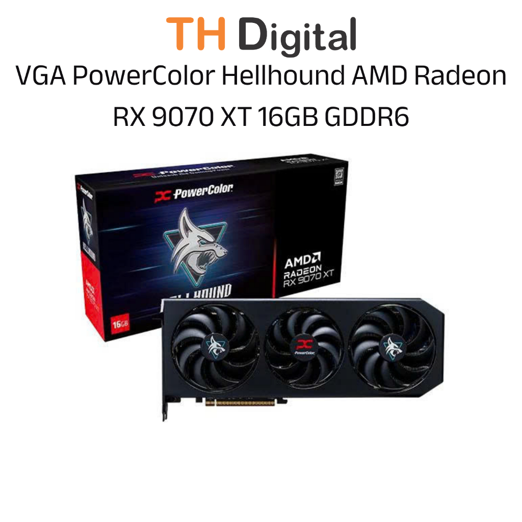 VGA PowerColor Hellhound AMD Radeon RX 9070 XT 16GB GDDR6 RX9070XT 16G-L/OC Hàng chính hãng | Shopee Việt Nam