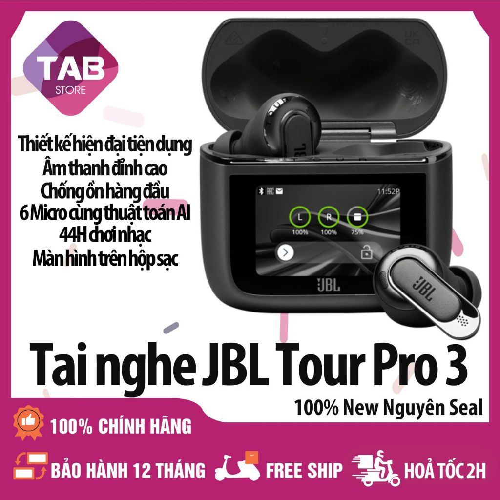 Tai nghe JBL Tour Pro 3 Live Beam 3 Chính Hãng - Bảo Hành 12 Tháng | Shopee Việt Nam