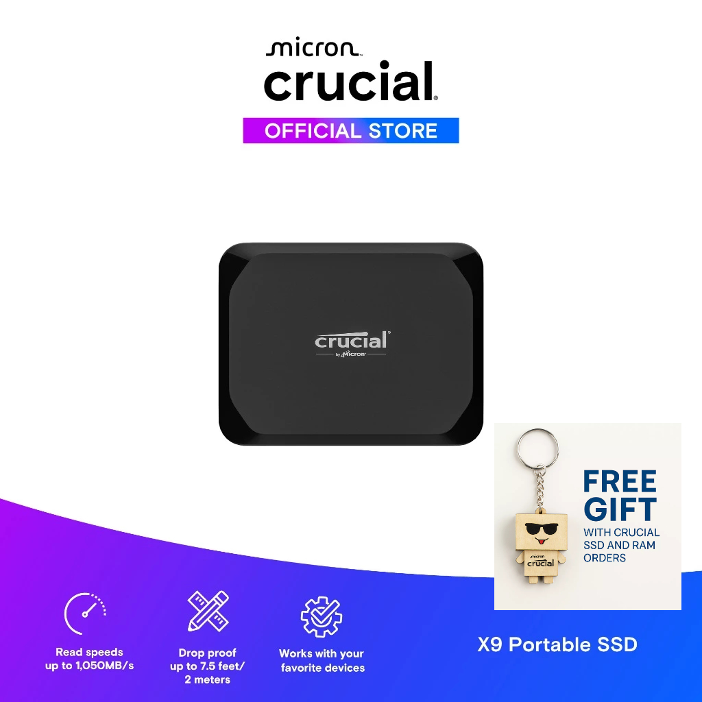 Ổ cứng di động Crucial X9 4TB SSD - Hàng chính hãng | Shopee Việt Nam
