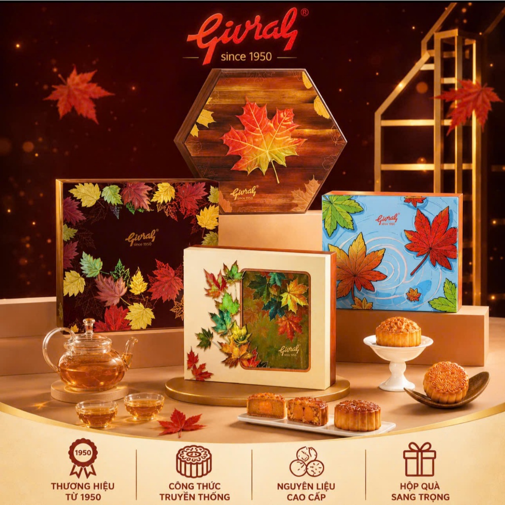 Bánh Trung Thu Givral bánh lẻ trọng lượng 300g. | Shopee Việt Nam