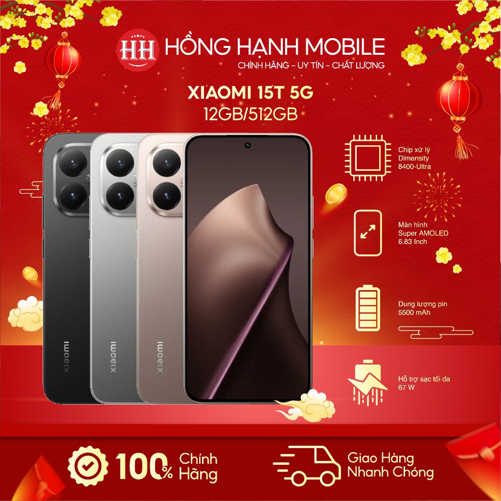 Điện Thoại Xiaomi 15T 5G 12GB/512GB - Hàng Chính Hãng | Shopee Việt Nam