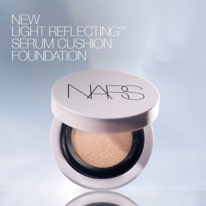 Phấn nước trang điểm nền NARS Light Reflecting Serum Cushion Foundation + Hộp nhựa đựng phấn cushion NARS + Kèm bông phấn | Lazada Việt Nam