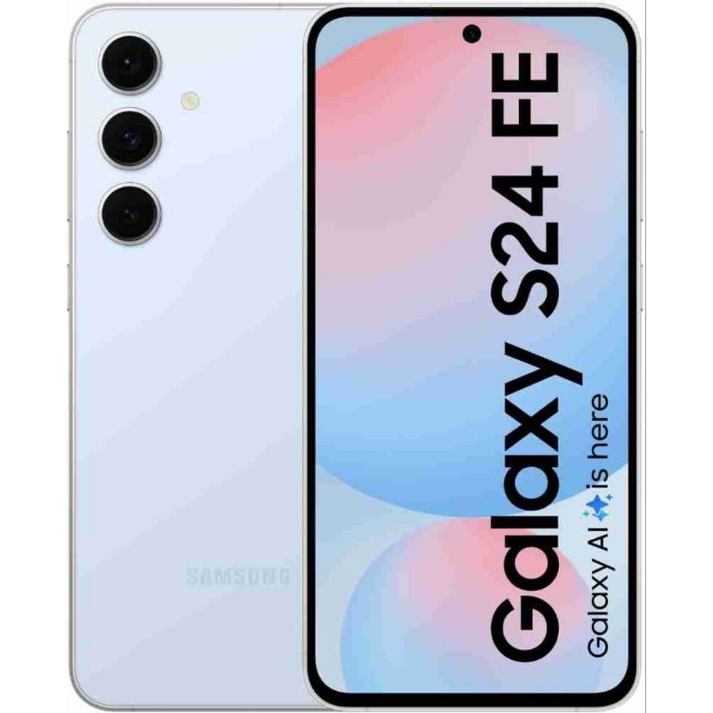 (NEW UNIT) Samsung Galaxy S24 FE, AI Phone, Android Smartphone, 8GB RAM, 256GB ROM (BLUE COLOR ONLY)