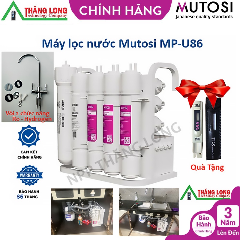 Mutosi MP - U86 / U106H - Máy lọc nước để gầm 11 lõi lọc - Vòi 2 chức năng Ro - Kiềm Hydrogen | Shopee Việt Nam