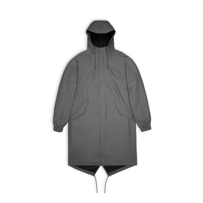 RAINS Fishtail Parka Fishtail Long Version Waterproof Jacket/Grey Gray/S/AW23 eslite eslite | Shopee Malaysia