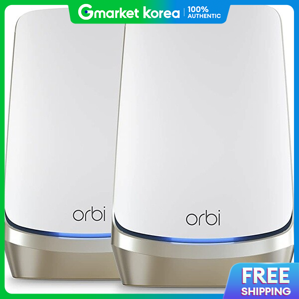Netgear | Bộ định tuyến không dây NETGEAR Orbi RBKE962/WIFI 6E/Mesh/kèm 1 vệ tinh màu trắng