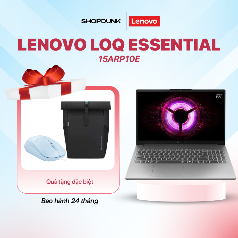 Laptop Lenovo LOQ Essential 15ARP10E (R5 7535HS | 16GB DDR5 | 512GB SSD | 15.6" FHD 144Hz | RTX3050) | BH Chính Hãng | Shopee Việt Nam