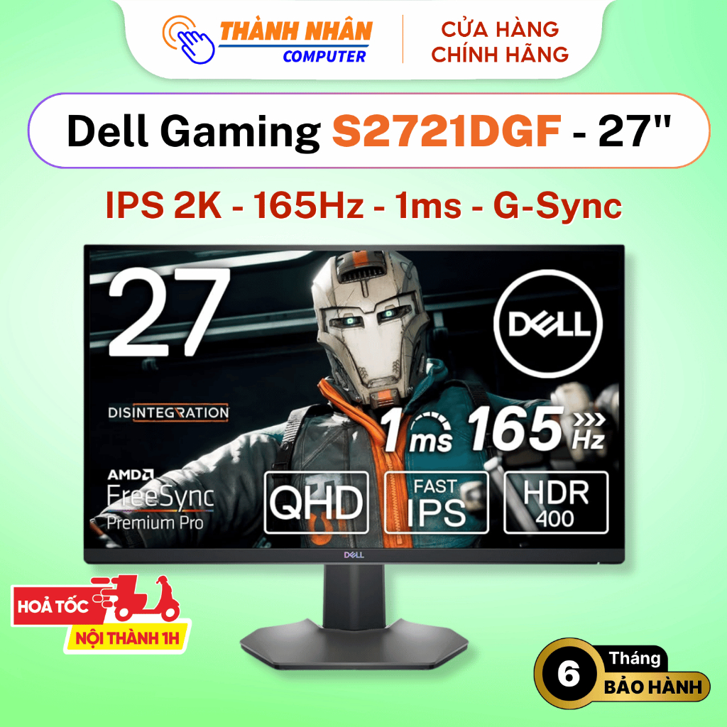 Màn hình Gaming Dell S2721DGF (27inch IPS 2K - 165Hz - 1ms - G-Sync) 2nd 98% | Shopee Việt Nam