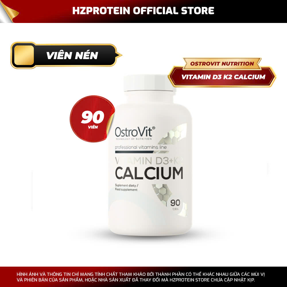 [HCM] Ostrovit D3 K2 Vitamin D3 4000iu +K2 100mcg - Giúp xương chắc khỏe