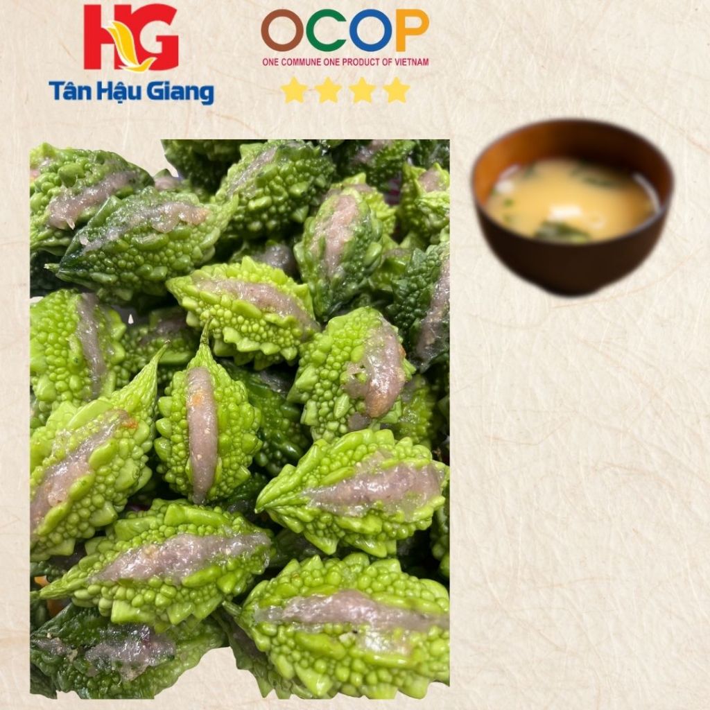 KHỔ QUA NHÂN CHẢ CÁ THÁT LÁT TÂN HẬU GIANG 500G | Shopee Việt Nam
