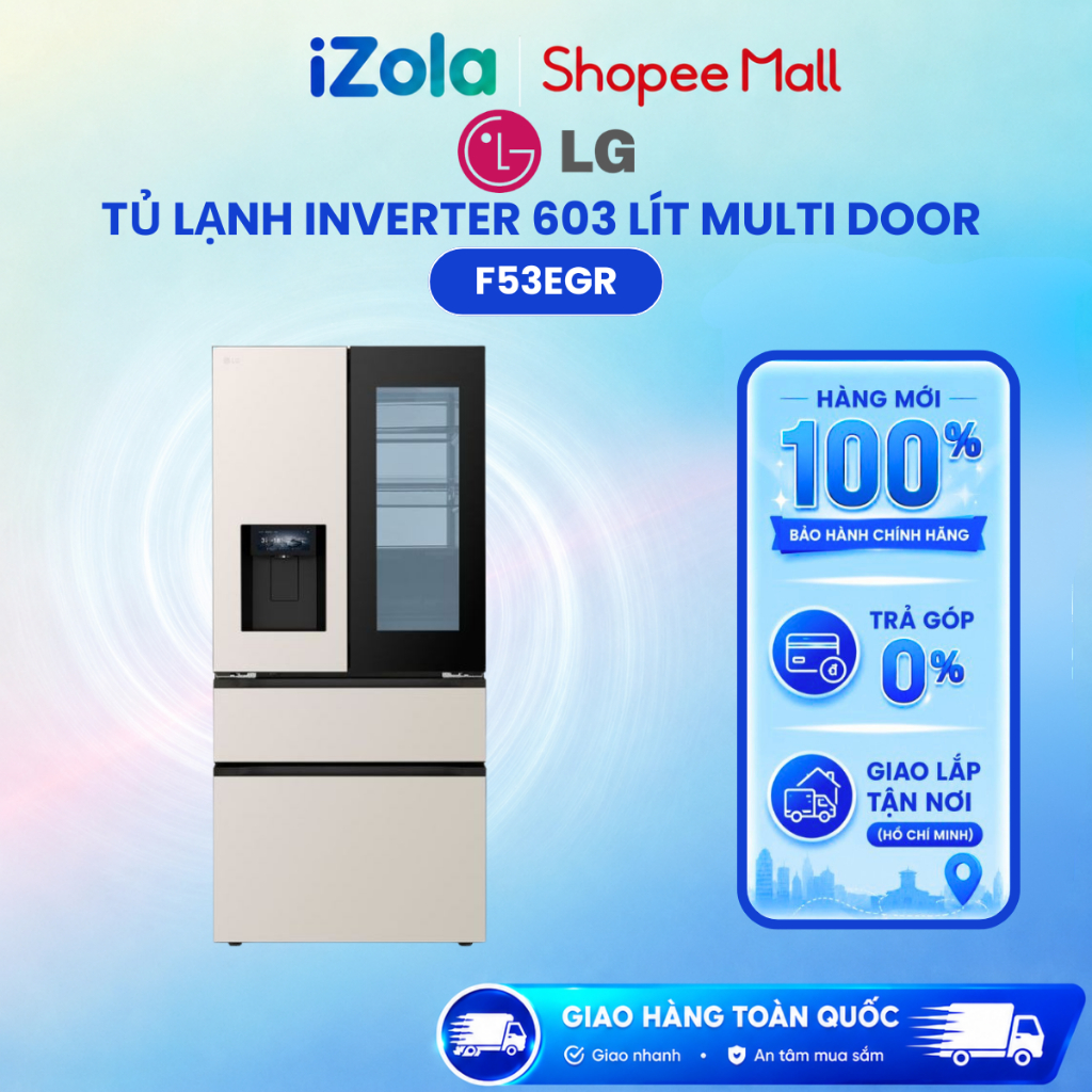 F53EGR - Tủ lạnh LG Inverter 603 lít Multi Door InstaView F53EGR - Hàng chính hãng | Shopee Việt Nam