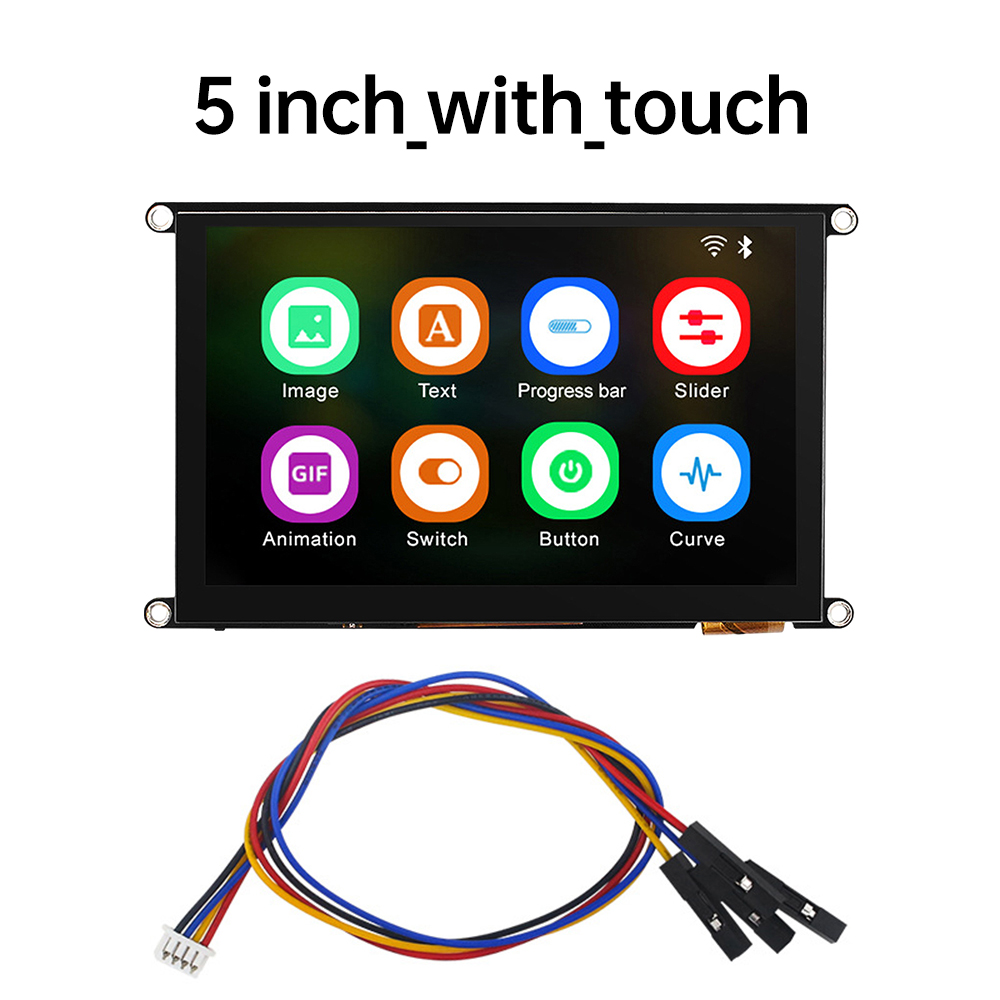 Diymore ESP32-S3 4.3-inch/5-inch Wifi Bluetooth bảng mạch phát triển với IPS độ nét cao Điện dung màn hình cảm ứng
