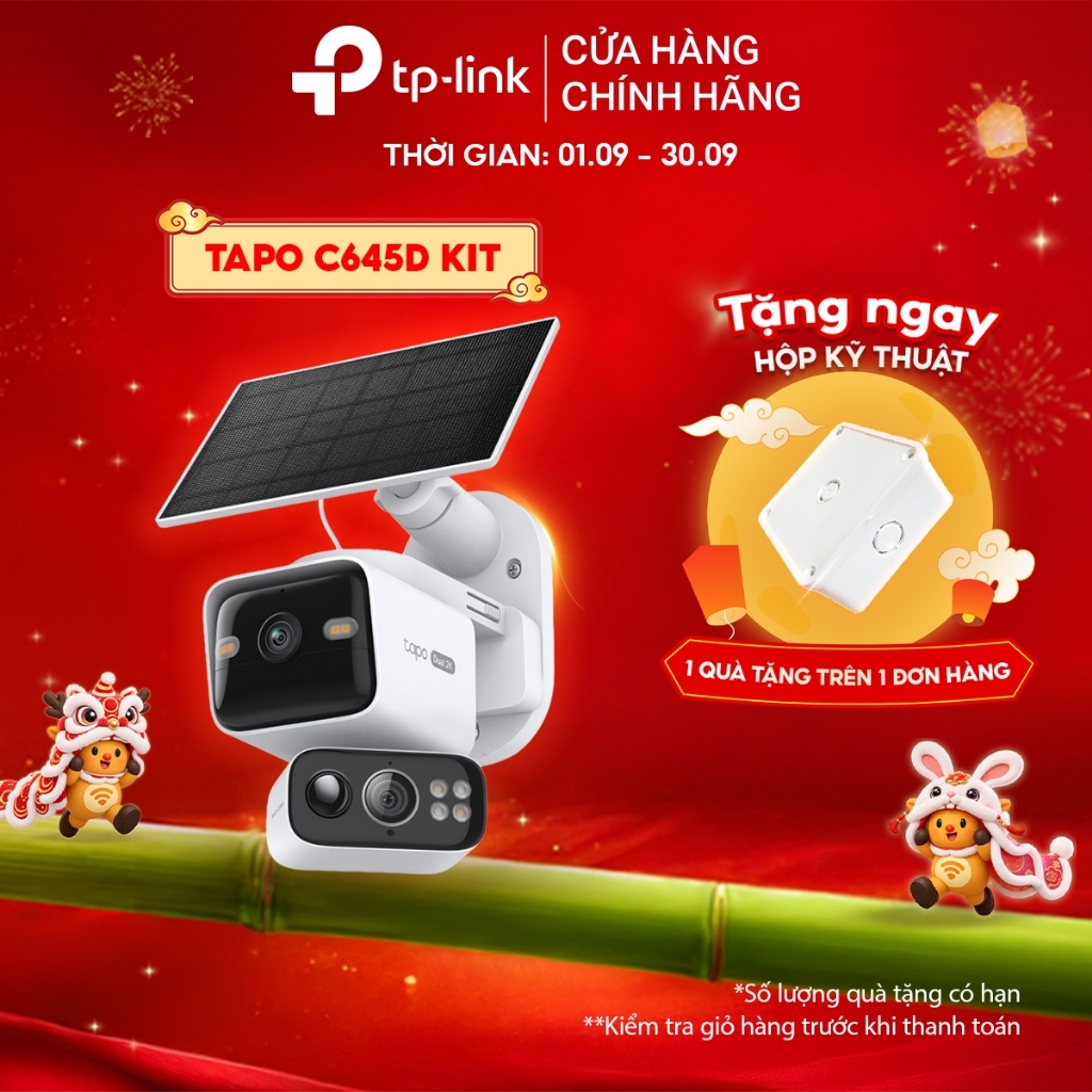 Camera An Ninh Wi-Fi TP-Link Tapo C645D KIT 2 Ống Kính, Chất Lượng 2K, Kèm Pin Năng Lượng Mặt Trời, Nhìn Đêm Có Màu | Shopee Việt Nam