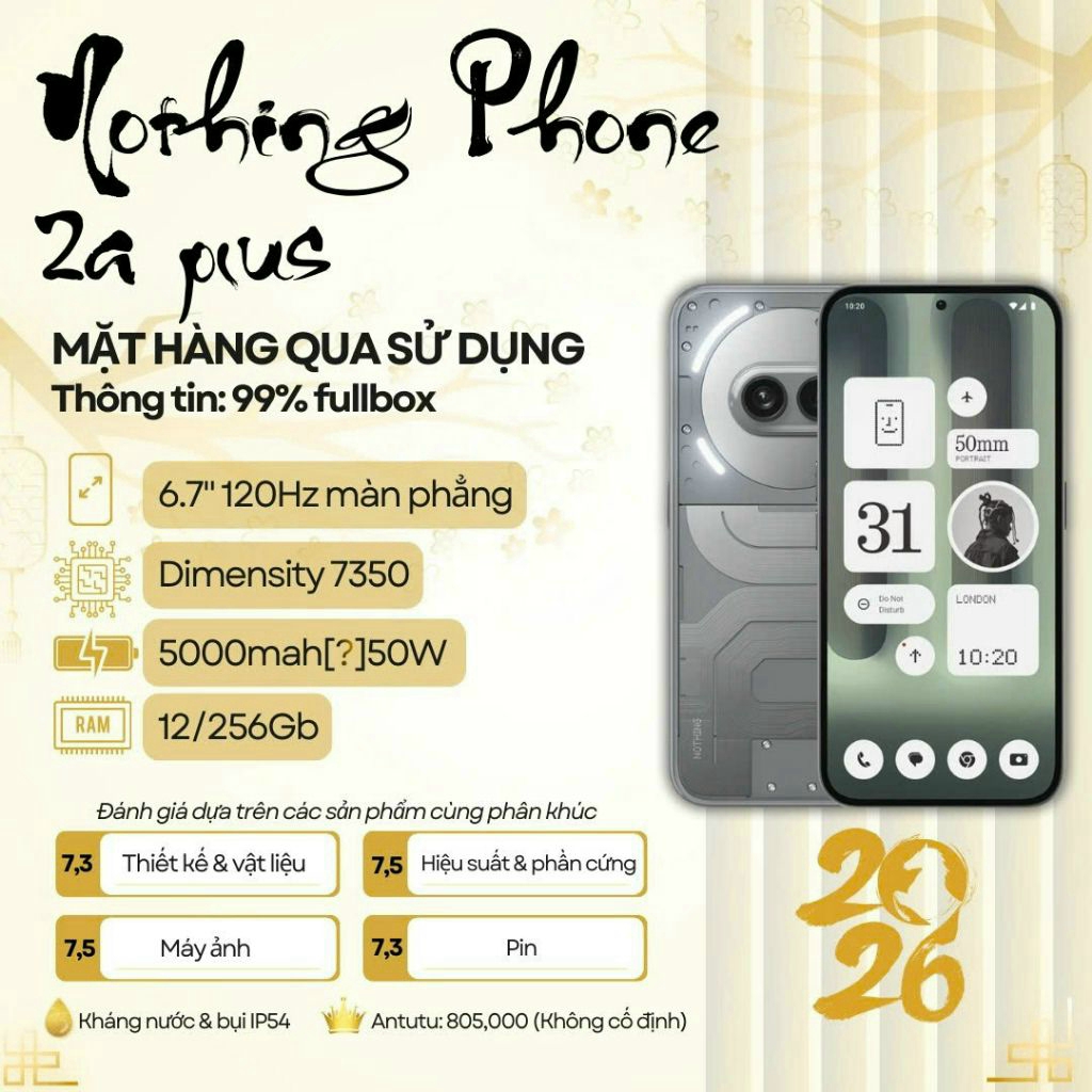 Điện thoại Nothing Phone 2A Plus 12/256Gb QSD 99% | Shopee Việt Nam
