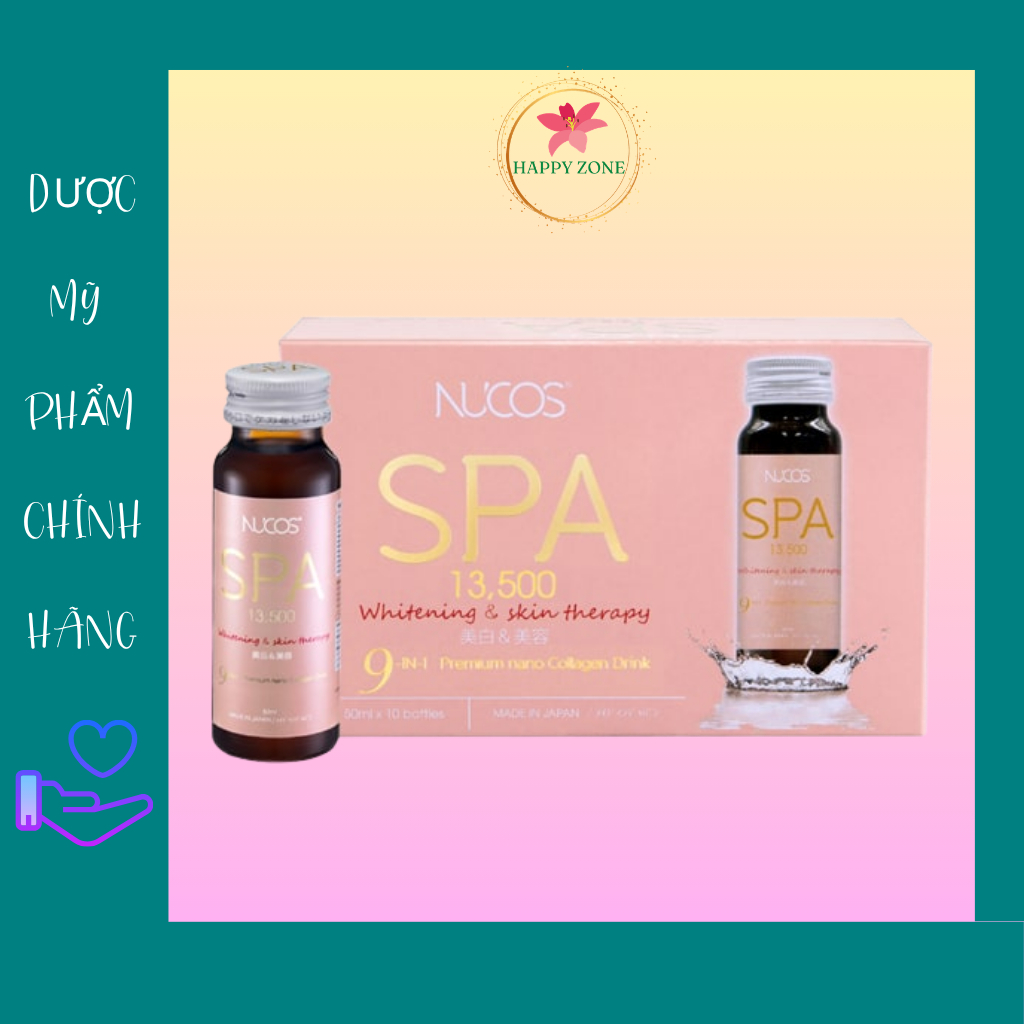 Nước uống collagen chống lão hóa da Nucos Spa 13500 50ml x 10 chai | Shopee Việt Nam