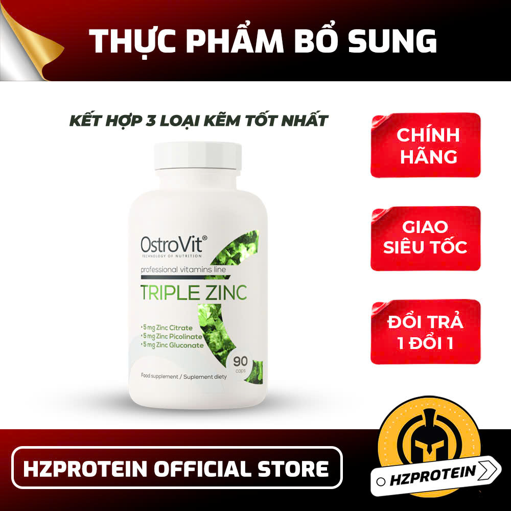 OstroVit Zinc Picolinate - Bổ sung kẽm tăng cường hệ miễn dịch điều tiết hormone