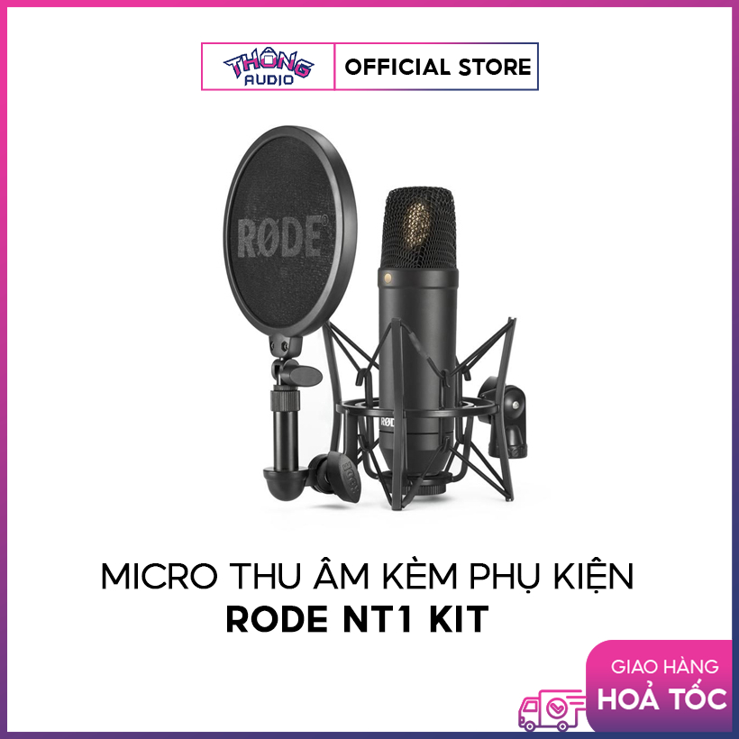 Micro thu âm Rode NT1 Kit kèm phụ kiện Shockmount và Màn lọc âm - Hàng chính hãng - Made in Australia | Shopee Việt Nam