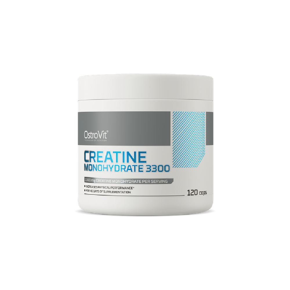 OstroVit Creatine Monohydrate 3000/3300mg - Dạng Viên Nén Hỗ Trợ Phục Hồi Cơ Bắp (120 viên)