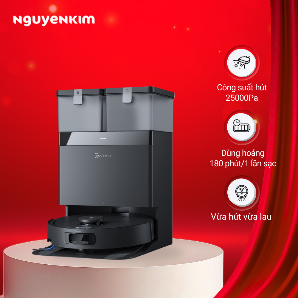 [Mới 2026] Robot hút bụi lau nhà Ecovacs T30C Gen2 Black | Shopee Việt Nam