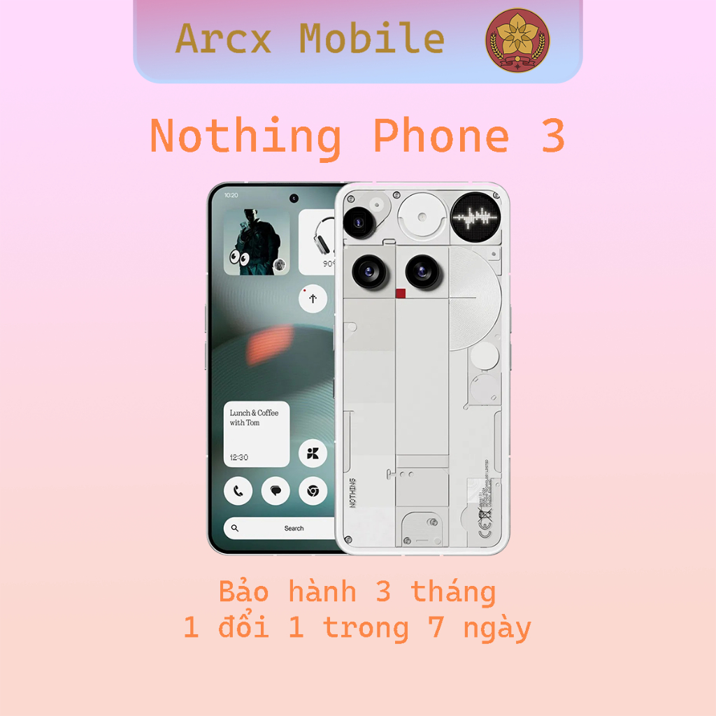 Điện Thoại Nothing Phone 3 - 2 Sim, Pin Silicon Carbon, Snapdragon 8s Gen 4 | Shopee Việt Nam
