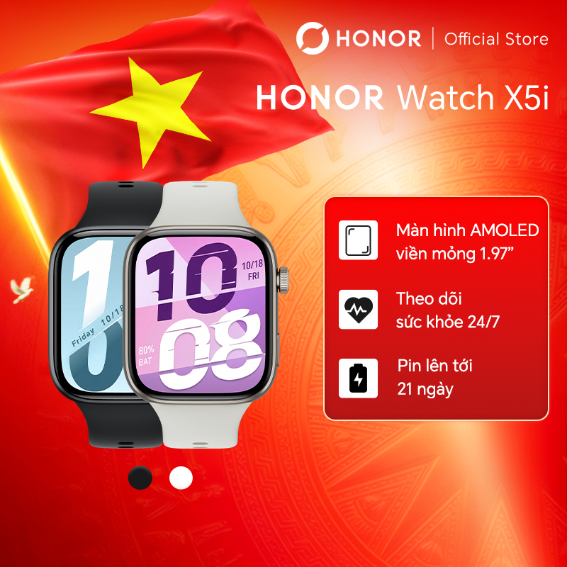 Đồng Hồ Thông Minh Honor Watch X5i | Màn Hình AMOLED 1.97" | Pin Lên Đến 21 Ngày | Bảo Hành 12 Tháng | Shopee Việt Nam