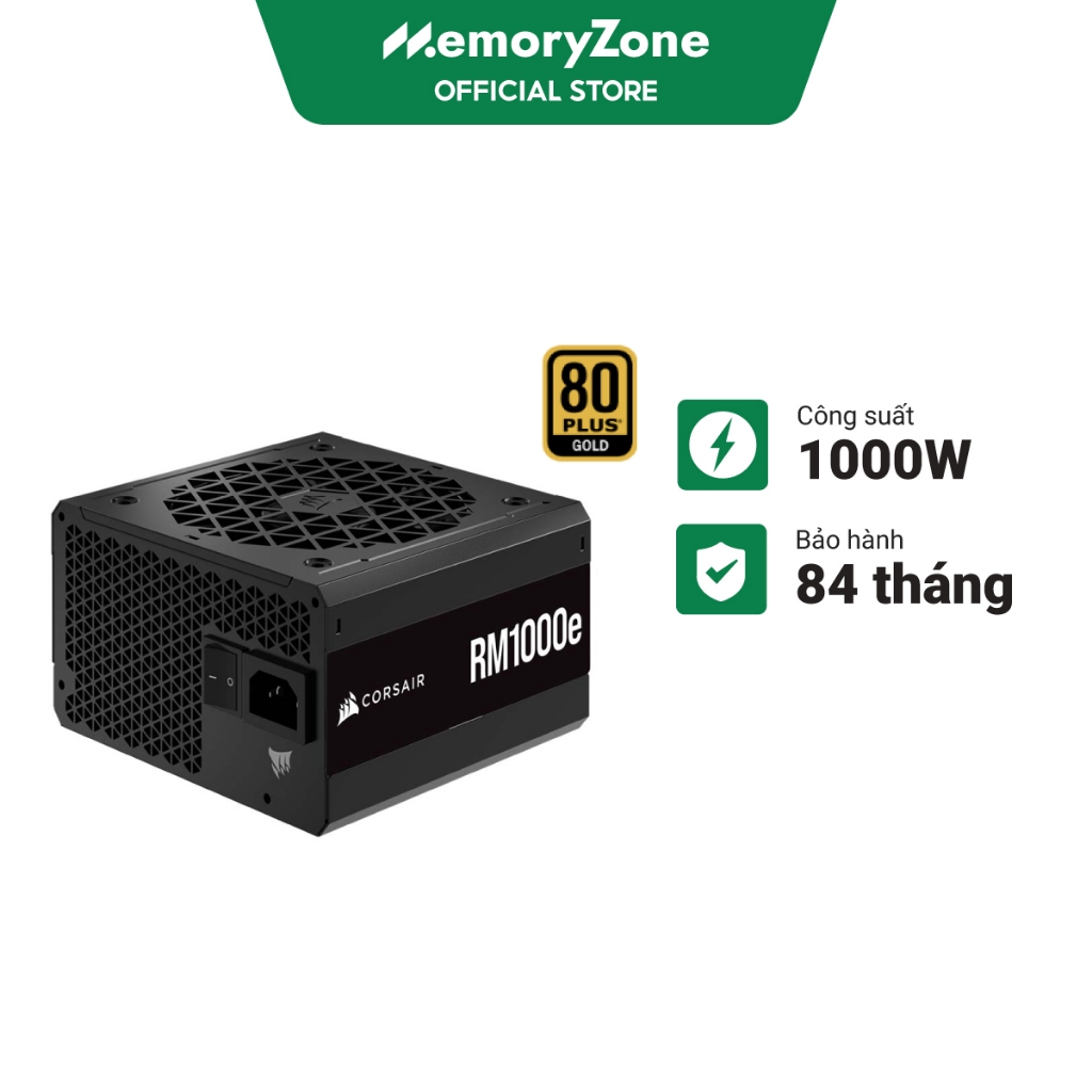 Nguồn máy tính Corsair RM1000e 1000W ATX 3.1 Cybenetics Gold - Bảo hành 84 tháng chính hãng | Shopee Việt Nam