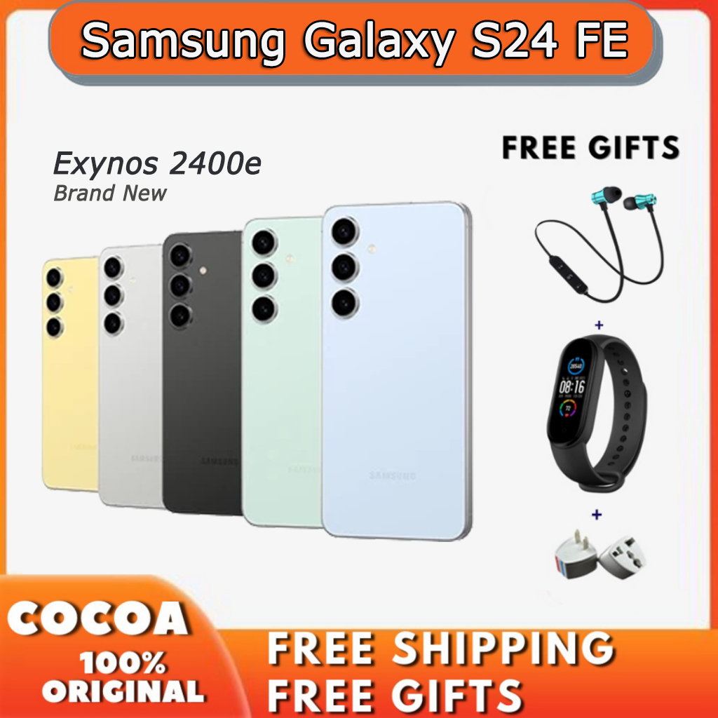 Samsung Galaxy S24 FE Exynos 2400e 50+10MP 6.7 inches AMOLED 25W wired 4700 mAh SmartPhone S24fe | Shopee Malaysia