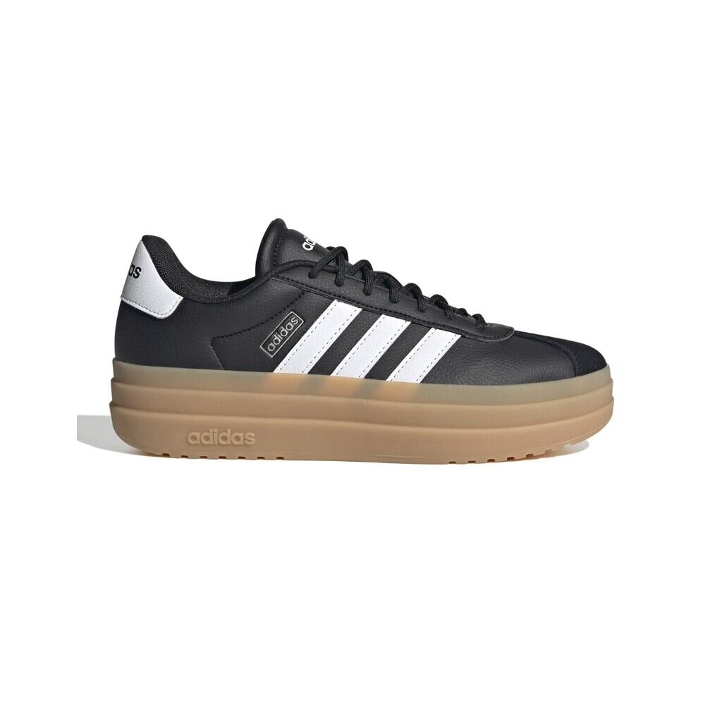 adidas | Adidas Womens Vl Court Bold Black Low-Top Sneakers - Lightweight Comfortable Daily Fashion Shoes