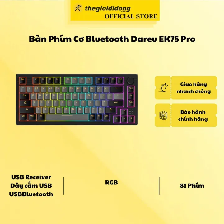 Bàn Phím Cơ Bluetooth Dareu EK75 Pro - Hàng chính hãng | Lazada Việt Nam