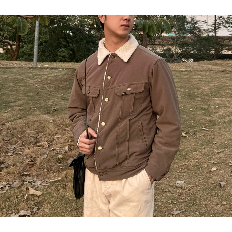 Áo khoác Jacket L.ee B.oa Storm Rider 2 màu Nâu - Be lót lông siêu ấm Chính Hãng | Shopee Việt Nam