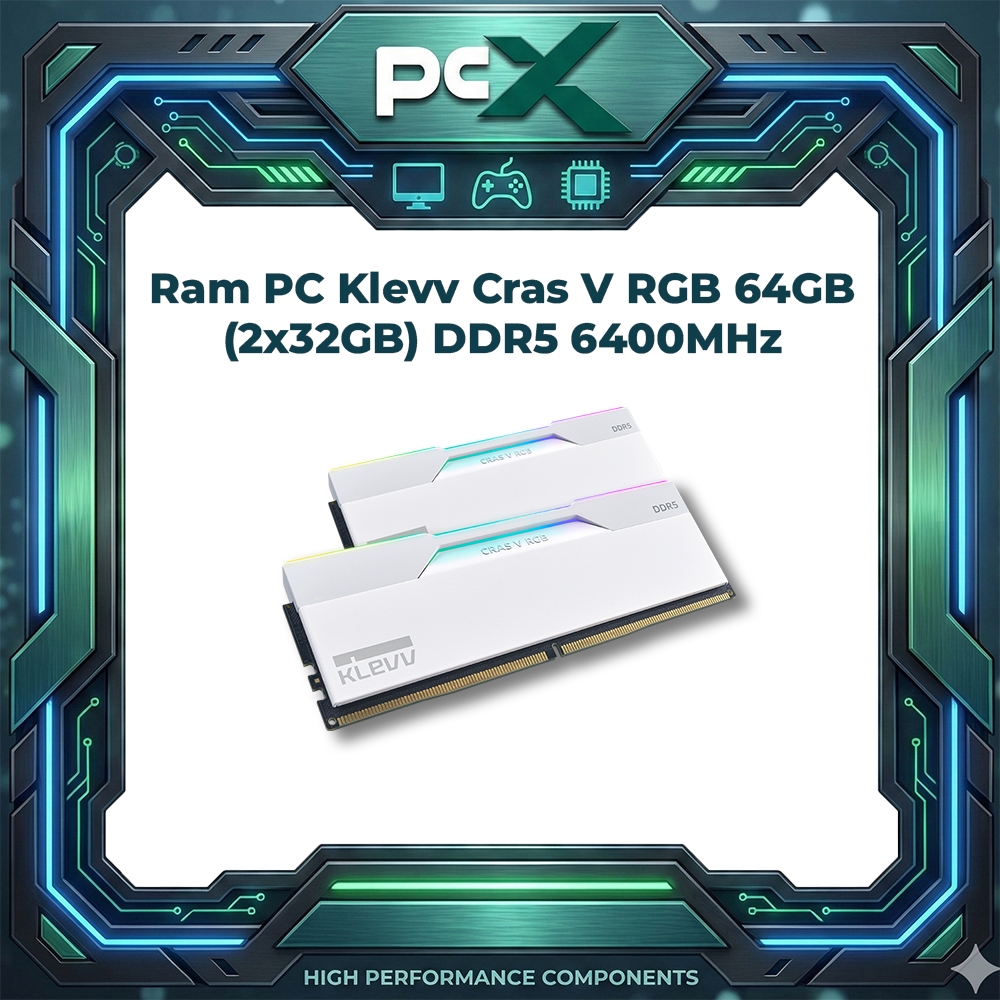 Ram PC Klevv Cras V RGB 64GB (2x32GB) DDR5 6400MHz XMP Expo AMD (KD5BGUA80-64A320J) CL26 | Shopee Việt Nam