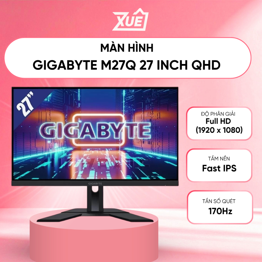 Màn Hình GIGABYTE M27Q 27 Inch QHD IPS Tần Số Quét 170Hz Thời Gian Phản Hồi 0.5ms | Shopee Việt Nam