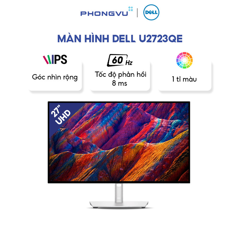 Màn hình máy tính Dell UltraSharp U2723QE 27 inch 4K IPS, 3840x2160, 60Hz, viền mỏng, Bảo hành chính hãng 36 Tháng | Shopee Việt Nam
